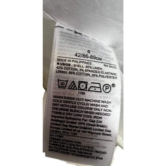 NWT Banana Republic Blazer Linen Cotton Blend Womens Jacket Pinstripe 4 Preppy - Picture 9 of 9